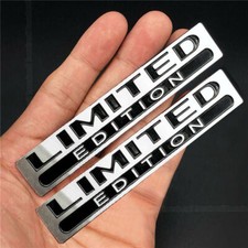 2x Limited Edition Logo Car Chrome Emblem Badge Metal Decal Sticker Accessories