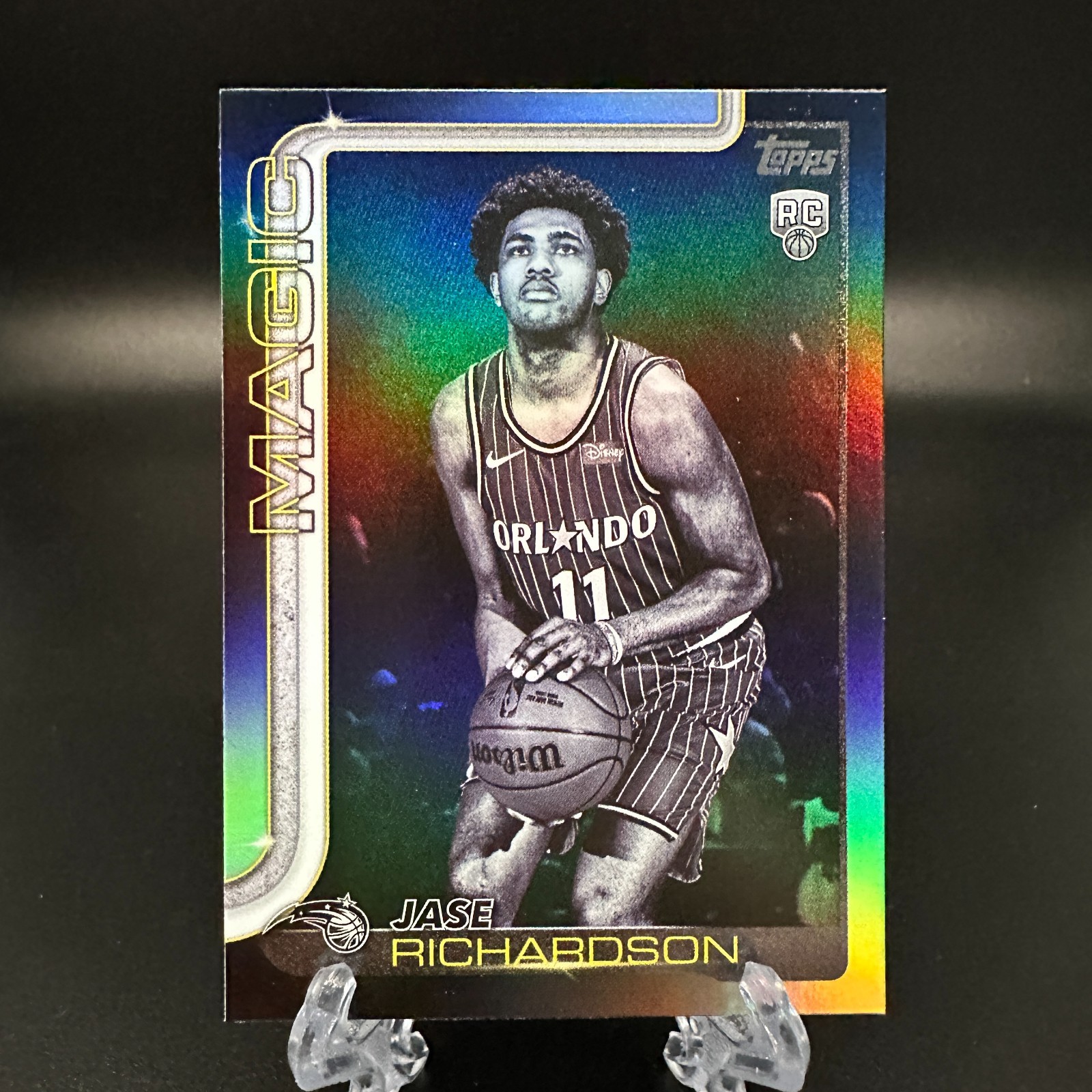 2025-26 Topps Blackout Foil Parallel Jase Richardson RC #225 Magic