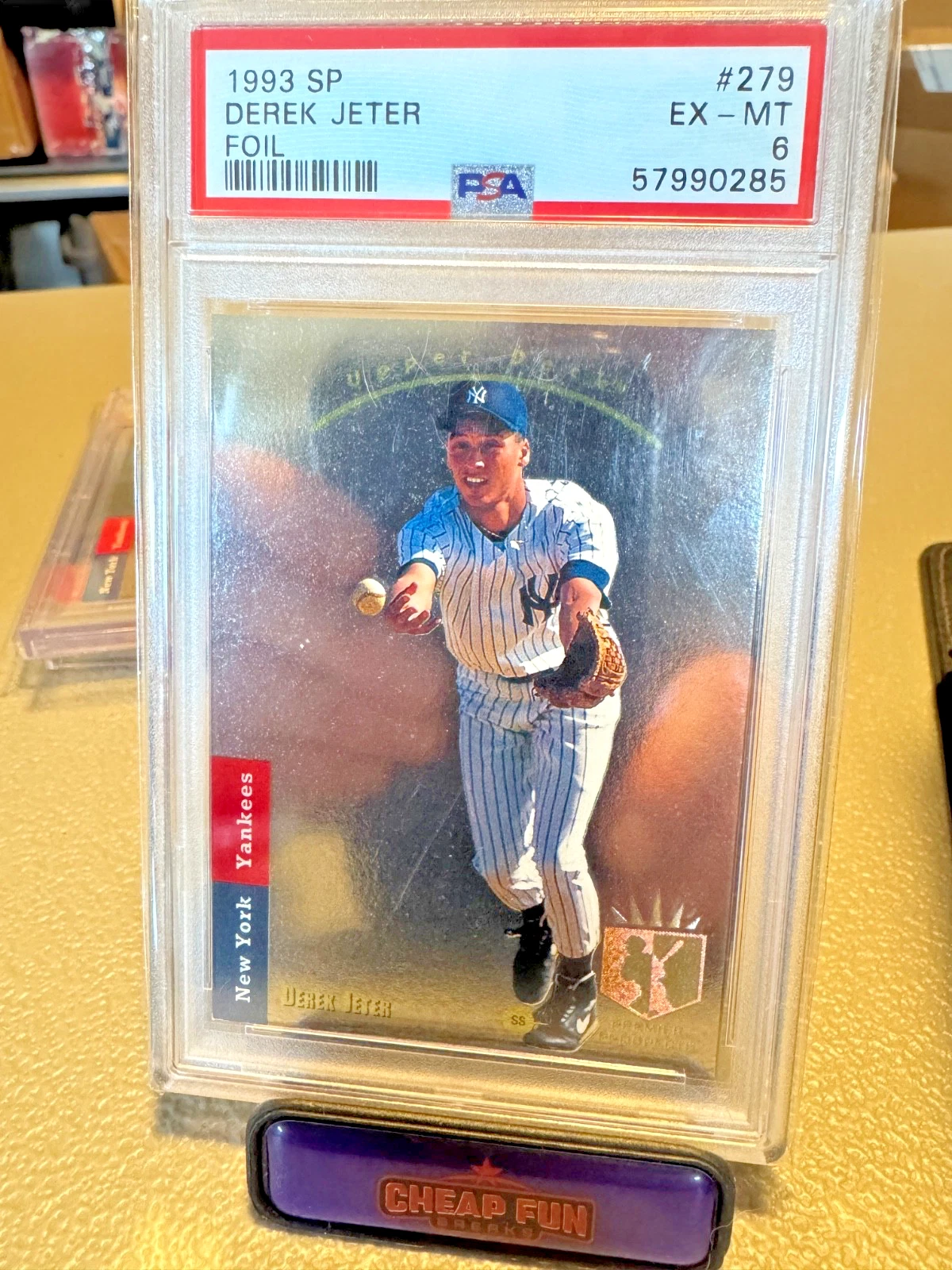 Deal for 1993 Upper Deck SP Derek Jeter Foil Rookie Card RC #279 Graded PSA 6