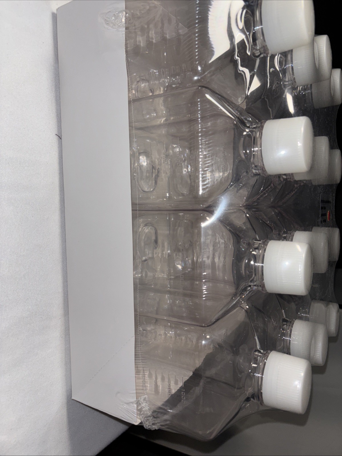 Thermo Scientific Nalgene PETG Square Media Bottle, 1000mL - 12 pack - Sterile