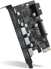 PCI Express USB Expansion Card 3.0 5Gbps 1x to 3 Ports C A Internal 19 Pin