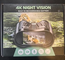 4k night vision binoculars with 32gb micro memory card 8x zoom 3.2 inch screen