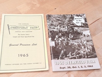 Vintage 1965 Deerfield Fair New Hampshire Program And General Premium List