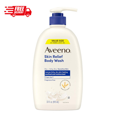 Aveeno Skin Relief Body Wash 33 Fl Oz Fragrance Free For Itchy Dry Skin