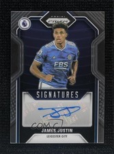 2021-22 Panini Prizm Premier League Signatures James Justin #S-JJT Auto jw9