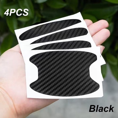#ad 4PCS Carbon Fiber Car Door Handle Scratch Resistant Protective Film Stickers $0.99