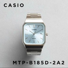New Unused CASIO MTP B185D 2A2 Casio Ice Blue Dial