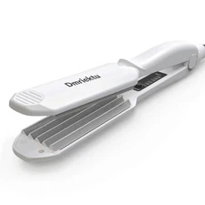 Hair Crimper for Women Ceramic Volumizing Iron Dual Voltage Auto Off Adjustable