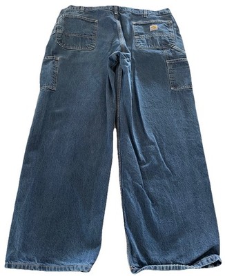 Carhartt Cat2 FR Flame Resistant Carpenter Work Jeans Mens Sz 40X30 Blue 290-83