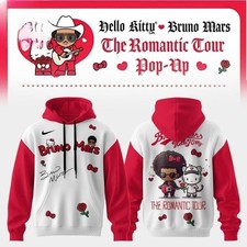 Hello Kitty x Bruno Mars The Romantic Tour 2026 Hoodie
