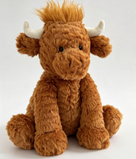 NEW Jellycat FuddleWuddle Highland – Cow Plush w/ Tags Dust Bag