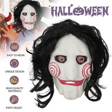 Halloween Horror Saw Maske Herren Saw Jigsaw Horror Killer Billy Puppen Maske DE