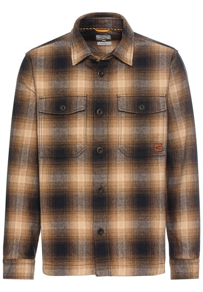 camel active Herren Overshirt Aus Reiner Baumwolle Braun, Menswear-L-image