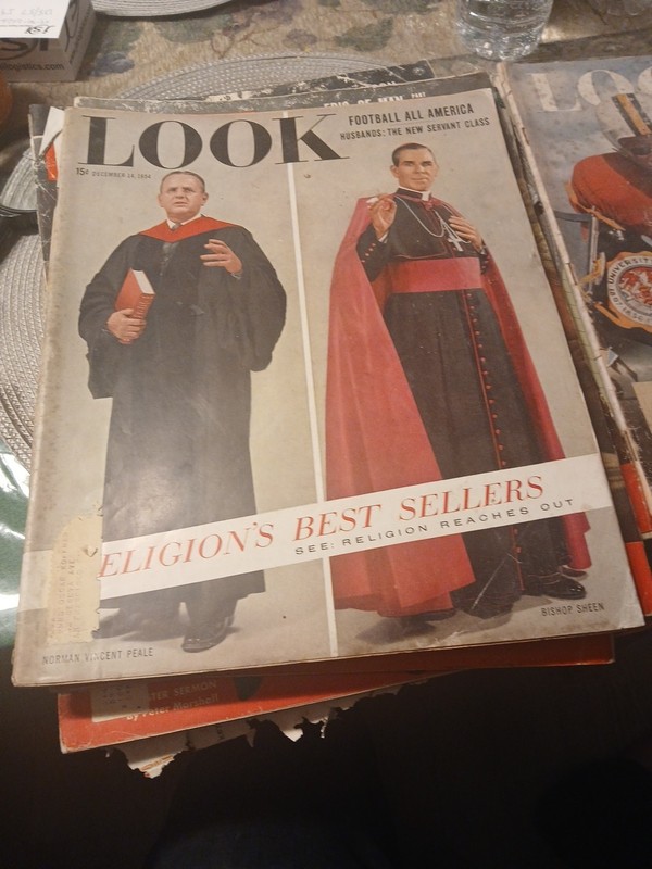 LOOK Magazine Dec 14 1954 Religion’s Best Sellers Vintage Magazine Catholic