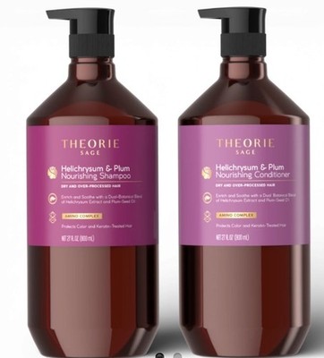 2x Theorie Helichrysum Plum Nourishing Conditioner For Dry Over Processed Hair