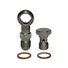 AN6 to M14X1.5 Banjo Bolt Stainless Steel Fitting Brake Line Adapter