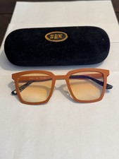 SEE Eyewear Geometric Frames Sunglasses SEE8171 Japan 50 21 145 C81 Orange