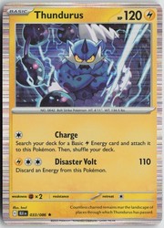 Thundurus 033/086 Holo Rare Scarlet & Violet: Black Bolt