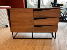 Wood And Black Sideboard 75cm H x 110m W x 45cm D - London E11