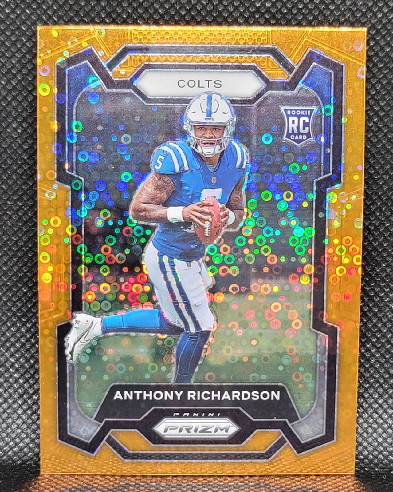 2023 Panini Prizm #343 Anthony Richardson RC Rookie No Huddle Disco Prizm Colts