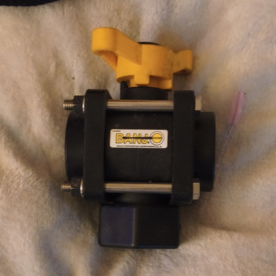 Banjo MV100CF 1 in Polypropylene Manual Ball Valve NPT 100 psi Water
