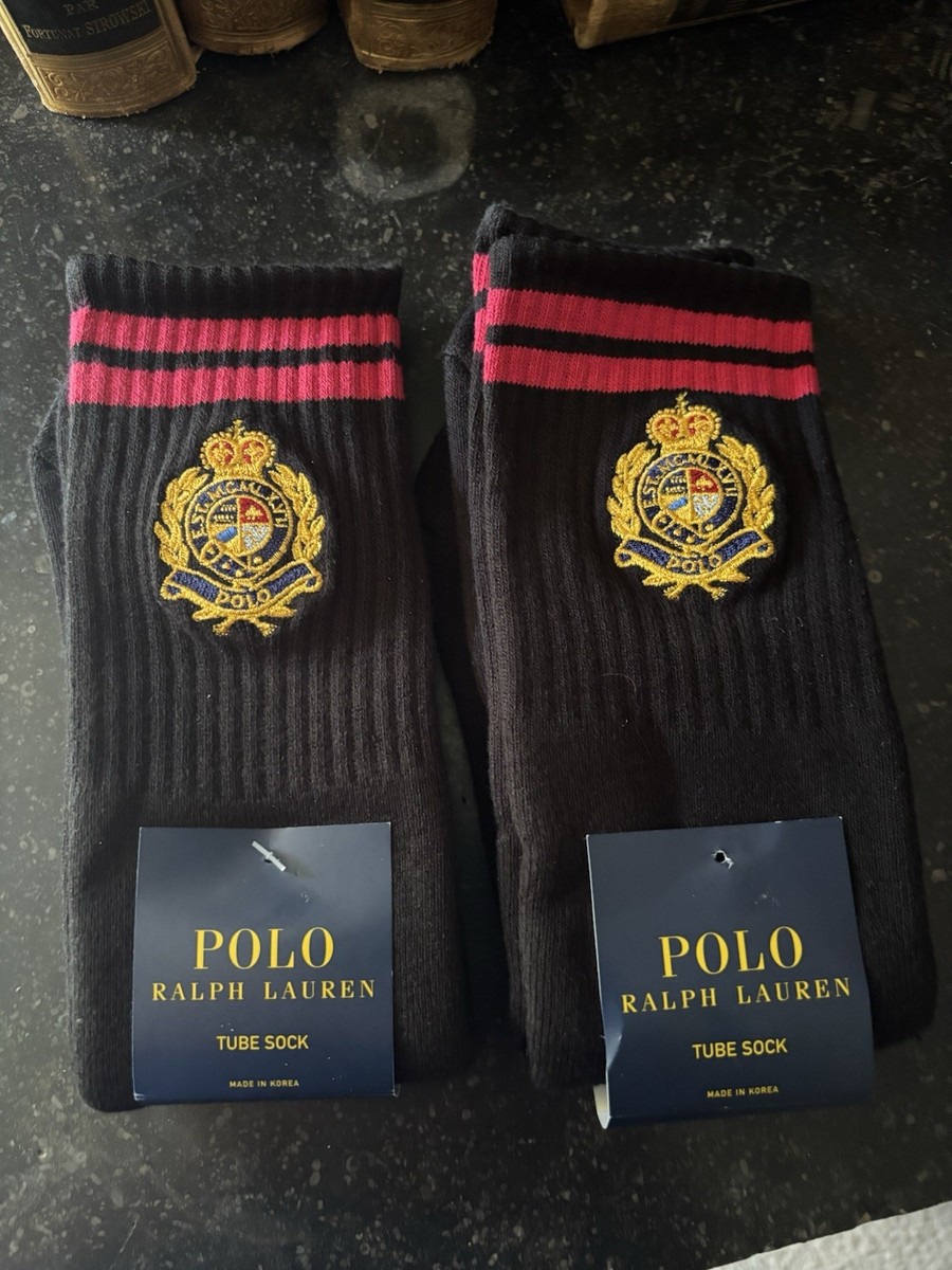 Polo Ralph Lauren Crest Crew Socks Pair Sock Size 9-11