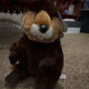 Aurora Flopsies Beaver Plush Stuffed Animal, National Wildlife Federation, Small