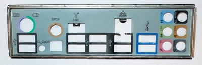 MSI P67A-C45 (B3) MS7673 Ver.1.0 - Blende - Slotblech - IO Shield   #307219