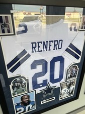 Mel Renfro Autographed Framed Jersey COA Dallas Cowboy