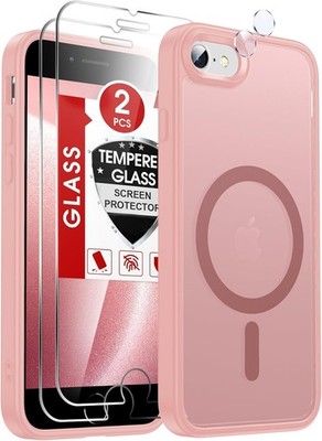 iPhone SE Case: iPhone 8 Phone Case with Screen Protector X2 and Camera Cover X2