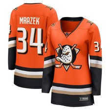 Women's Fanatics Petr Mrazek Orange Anaheim Ducks Home Breakaway Jersey
