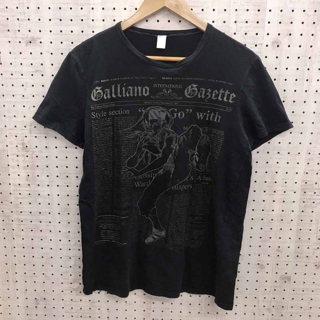 John Galliano Archive Newspaper Kung Fu T-Shirt Vintage Y2K