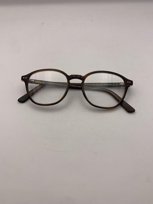 DbyD Eyeglasses DBJM04 49-19-145 Brown Round Full Rim Tortoise Shell Men