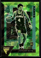 2020-21 Flux Skylar Mays ROOKIE CARD GREEN CRACKED ICE PRIZM SP Hawks #246 RC. rookie card picture