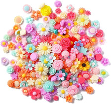 Flatback Resin Flower Charms Random Slime Charms Flatback Cabochons Daisy Embell