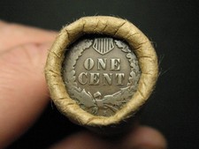 🔥ESTATE COIN ROLL 50 LINCOLN WHEAT CENT PENNIES w/S-MINT INDIAN HEAD! LOT 120ss