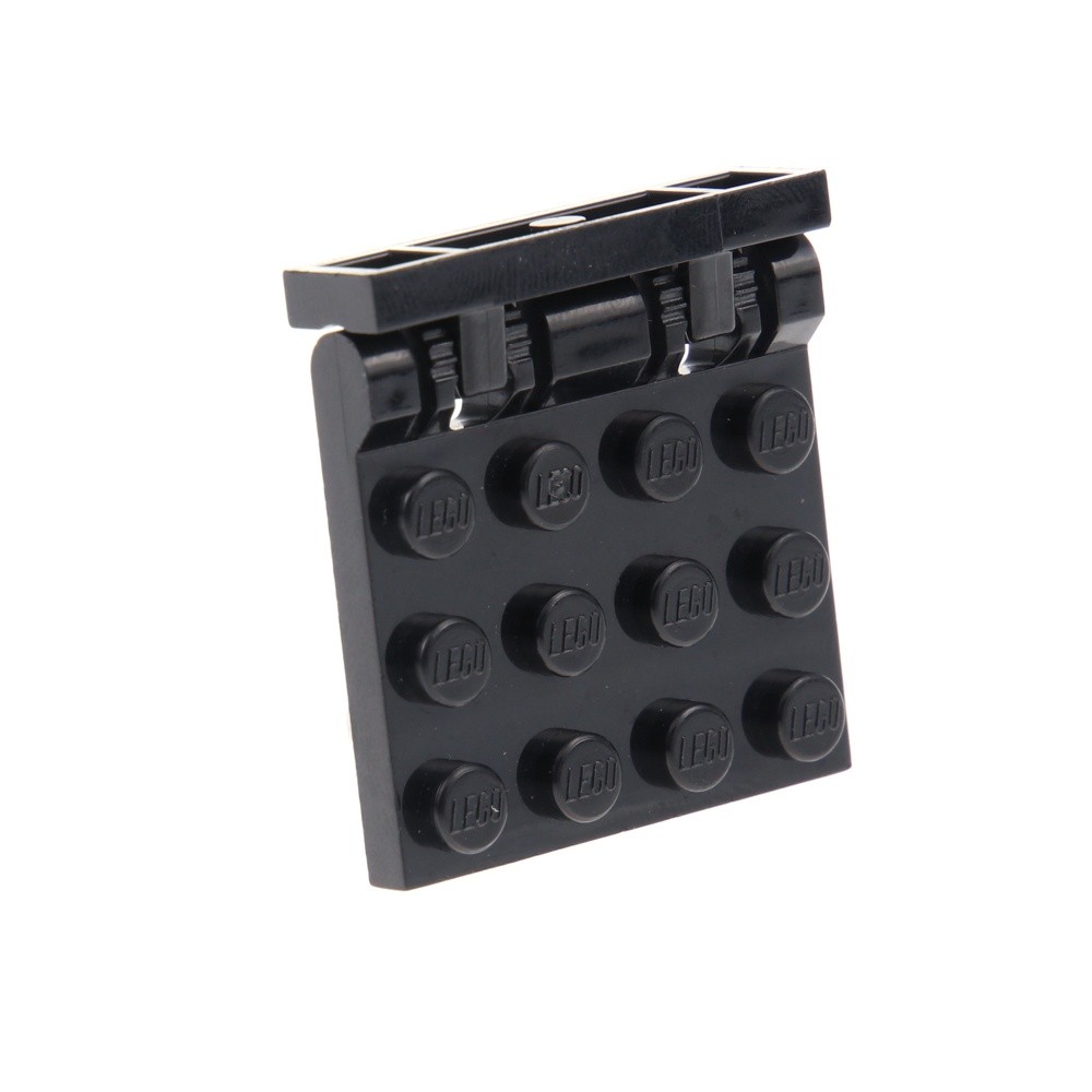 1X Lego Vehicle Hinge Plate 3X4 Black 9 Teeth Joint 44822 44570