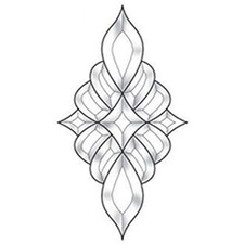 9-7/8"x18-1/4" Exquisite Clear Glass Bevel Cluster EC940