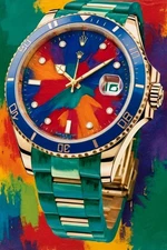 Rolex Submariner Watch vintage classic  | POSTER 24 X 36 Inches | Vintage ad