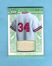 2025 Leaf Lumber Baseball Kirby Puckett  EMERALD  EDITION  Game Used Bat  #3/4