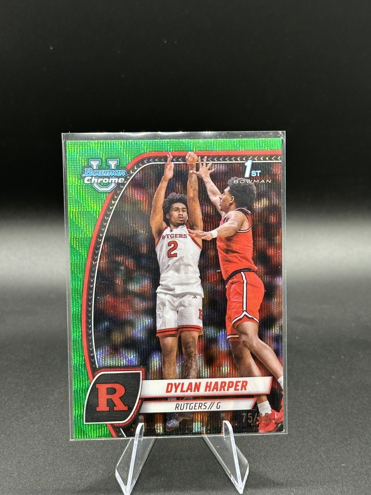 💥2024-25 Bowman U Chrome - Dylan Harper #22 Green 🟢 Wave Refractor /85 🧲