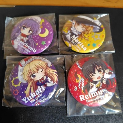 Touhou Project 4 Pin Anstecker Set Charakter Pins Authentisches Sammlerstück