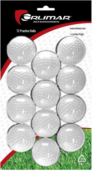 Balls, Limited Flight Plastic Golf Balls White Solid