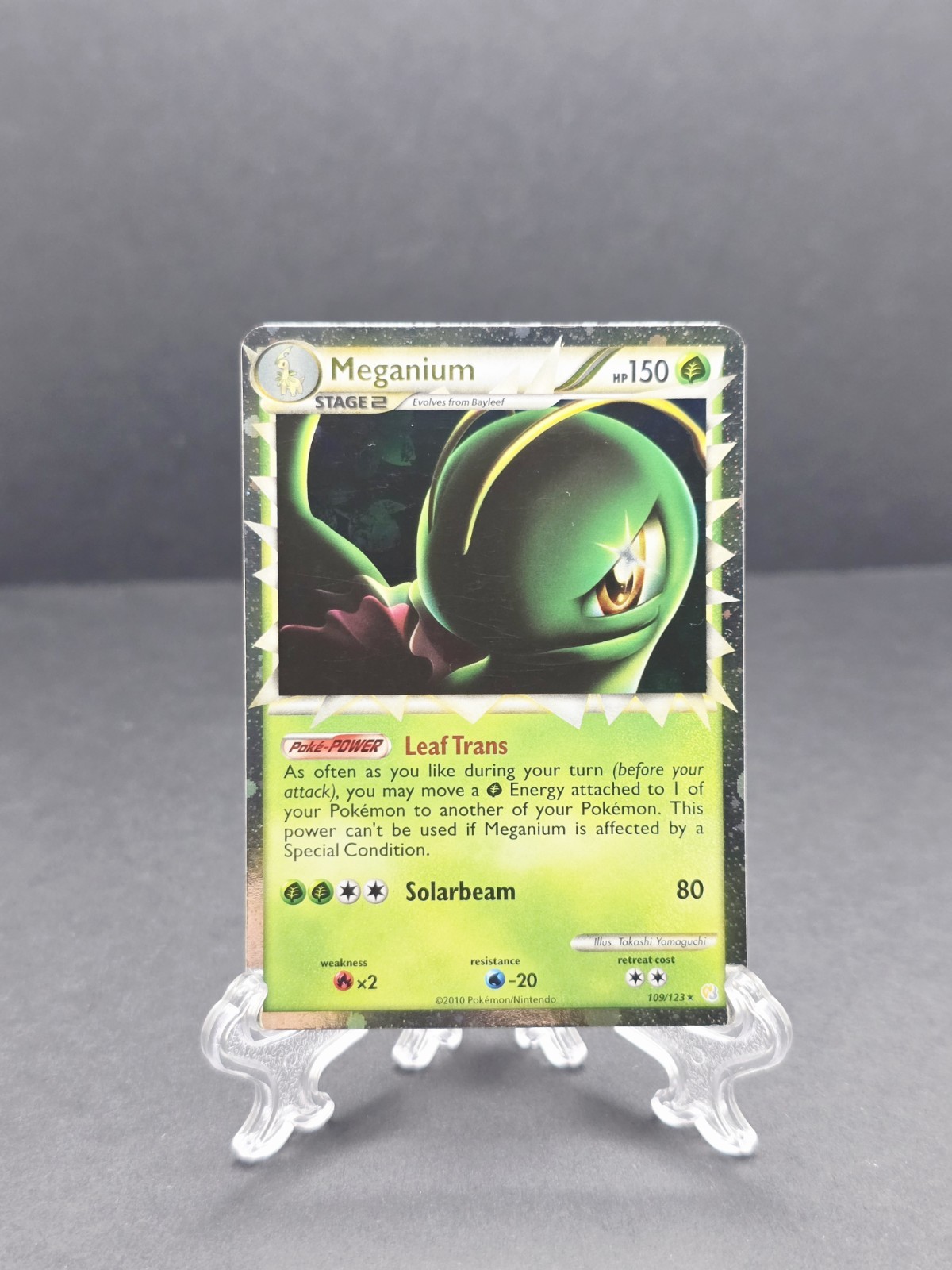 Meganium (Prime) 109/123 Heartgold & Soulsilver Holo