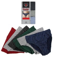 3 Pack Mens Bikinis Briefs Underwear 100 Cotton Lined Knocker Size Large 36-38
