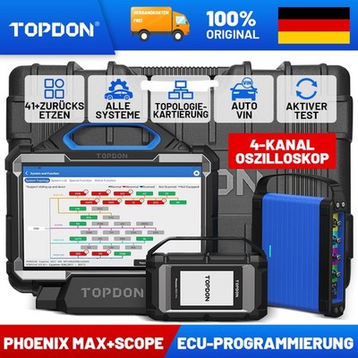 TOPDON Phoenix Max + Scope Profi Kfz Diagnosegerät ECU Programmierung 41+ Reset