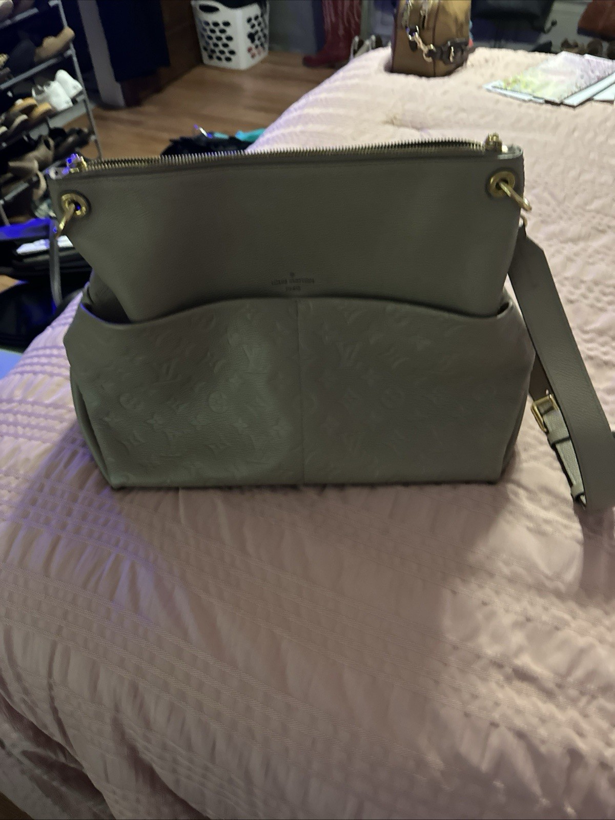 Louis Vuitton Bagatelle Shoulder Bag Dune Leather