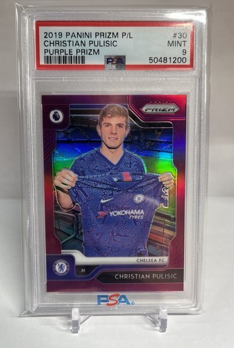 Christian Pulisic [Purple Prizm] #30 2019 Panini Prizm Premier League card