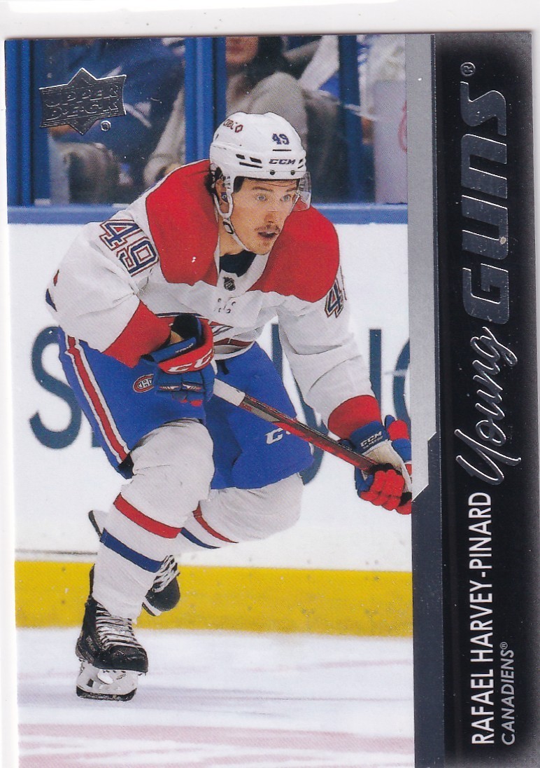 21/22 UD EXTENDED RAFAEL HARVEY-PINARD YOUNG GUNS RC SP ROOKIE #740