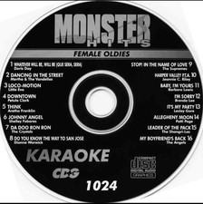 FEMALE OLDIES KARAOKE CDG DISC MONSTER HITS MH1024 CD MUSIC soft rock
